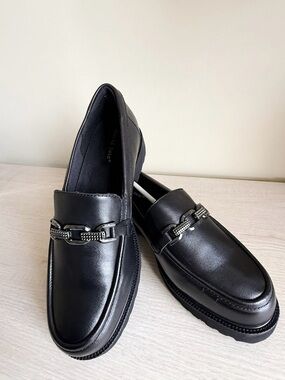NEW David Tate Magan Black Nappa Leather Loafers | Women’s Size 8 WW